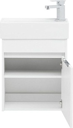 Aquanet Тумба под раковину Лидс 50 подвесная белая – фотография-6